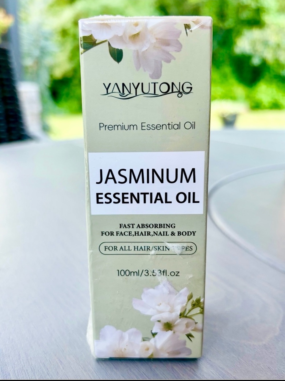 (Jasmine) Jasminum Essential Oil Face Hair Nail & Body 3.53 oz New Sealed 💧🌸